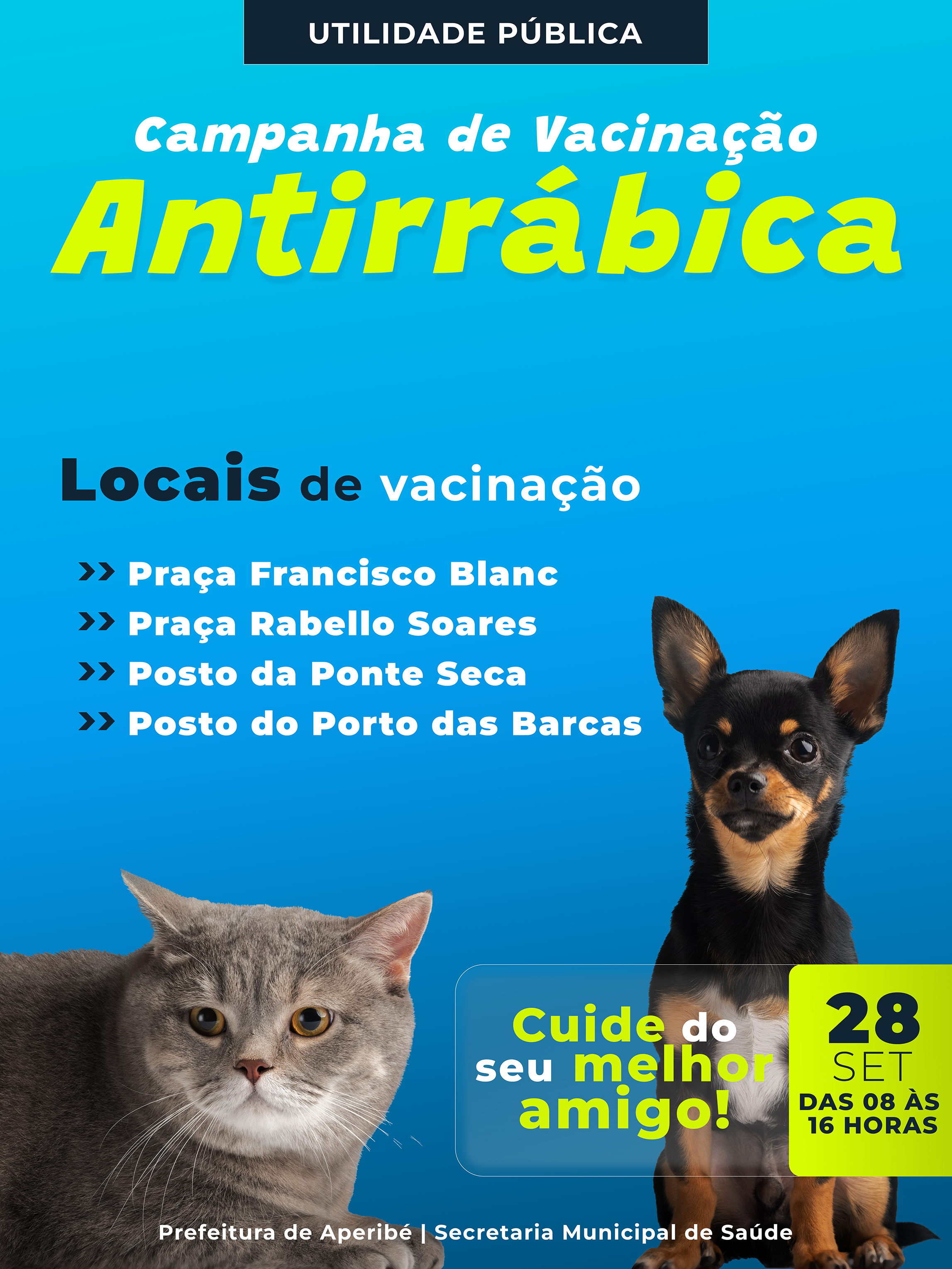 Campanha de Vacinação Antirrábica animal.